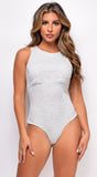 Aria Grey Tank Bodysuit