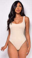 Emilijah Beige Cream Bodysuit