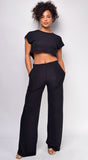 Aila Black Lounge Set