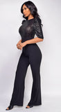 Irina Black Sequin Jumpsuit