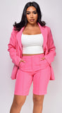 Aitana Pink Bermuda Blazer Set