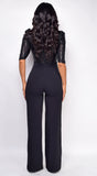 Irina Black Sequin Jumpsuit