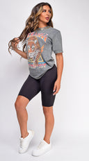 Rock And Roll American Tour Stone Grey Graphic Tee