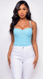 Alexia Blue Mesh Bodysuit