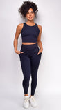 Davitah Black Activewear Set