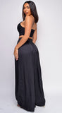 Paris Black Pleated Wide Leg Pants