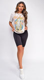 Dreamer Leopard Off White Graphic Tee