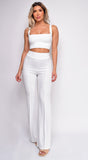 Ellery white High Waist Flare Pants