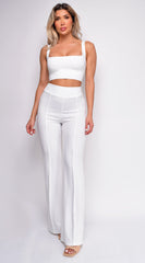 Ellery white High Waist Flare Pants