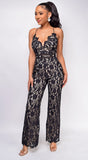 Romilda Black Lace Jumpsuit