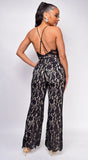 Romilda Black Lace Jumpsuit