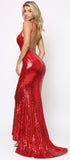 Cateleya Red Sequin Gown - Emprada