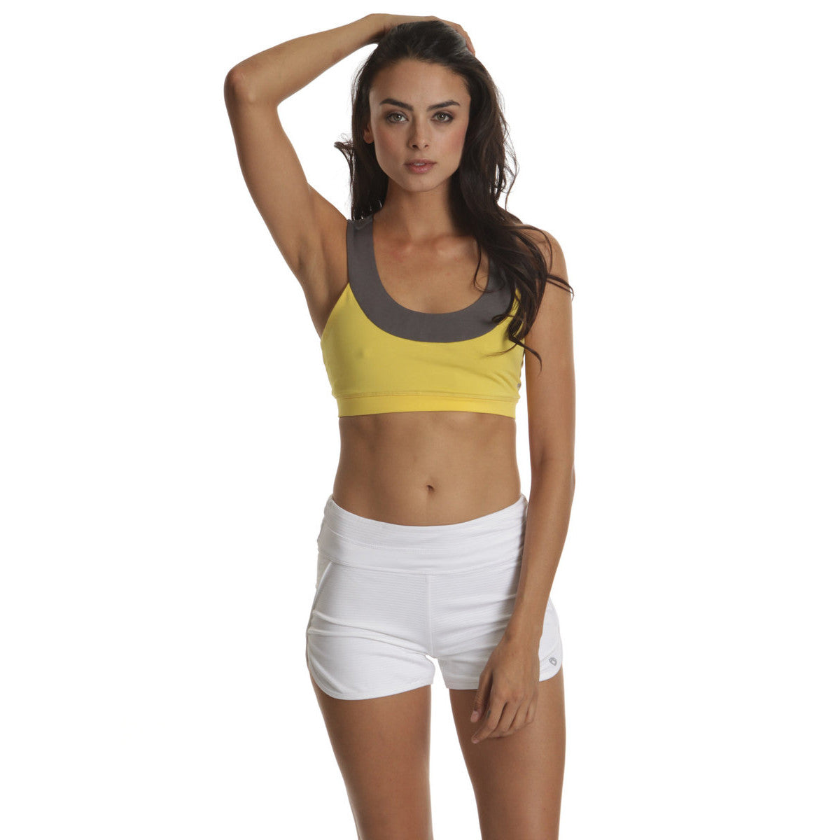 Citrine/Charcoal Knock Down Training Bra - Emprada