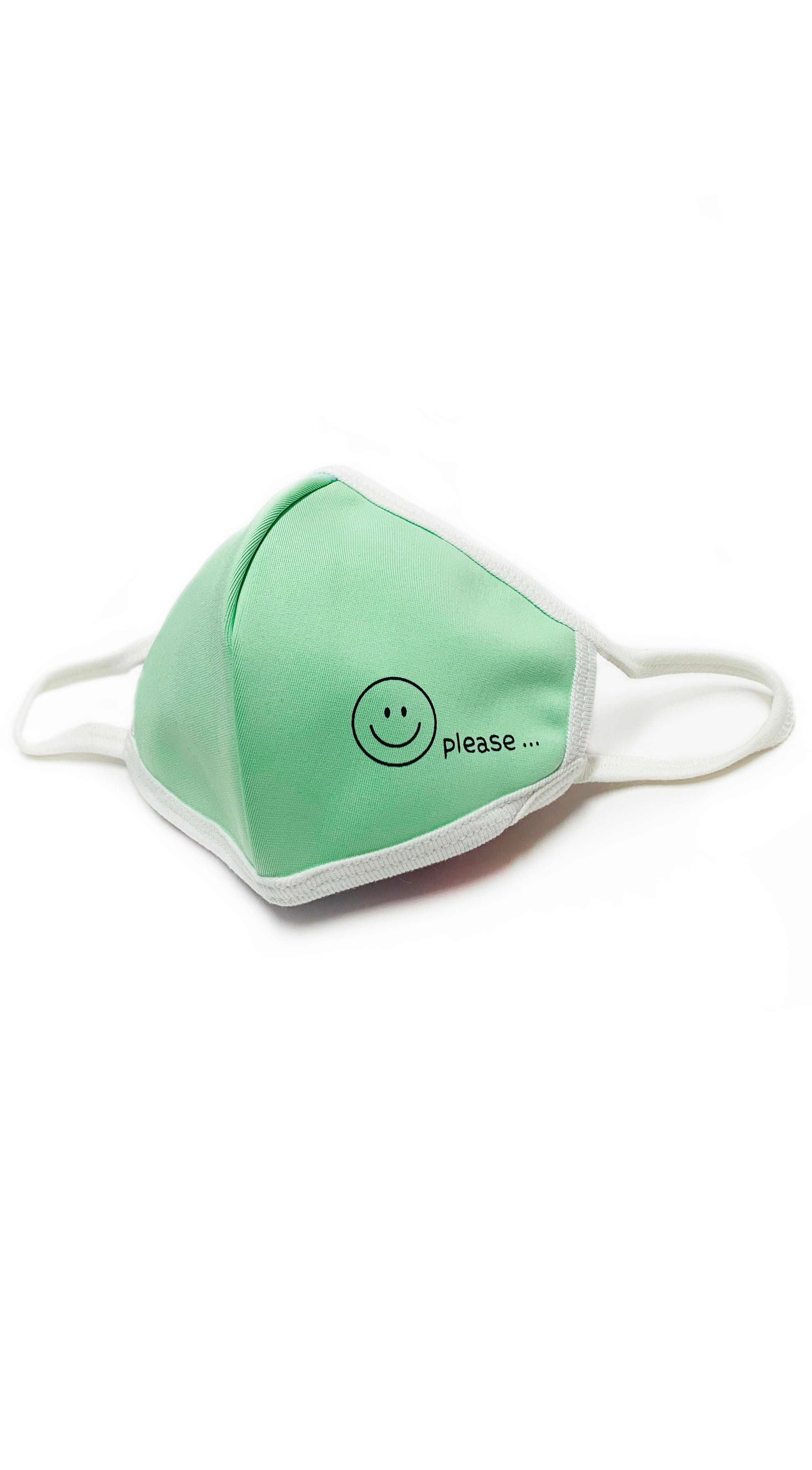 Smile Please Mint Green Reusable Face Mask